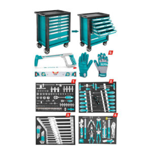 Bộ 162 món trong xe đựng công cụ TOTAL THPTCS71621