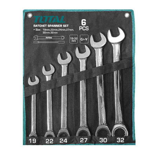 Bộ cờ lê miệng vòng 2 chiều TOTAL THT102RK061