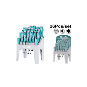 Bộ 26 tua vít dẹp, bake và chuẩn TOTAL THT250626