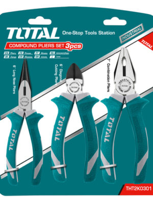 Bộ 3 kềm răng, cắt và nhọn TOTAL THT2K0301