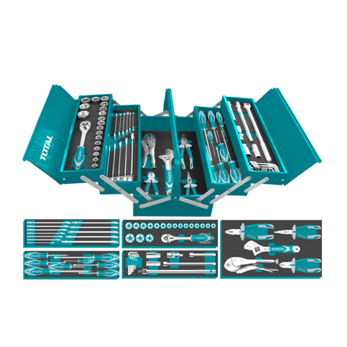 Bộ 59 cái công cụ trong hộp đồ nghề TOTAL THTCS12591