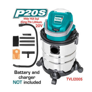 Máy hút bụi 20L dùng pin Lithium‑Ion 20V TOTAL TVLI2005