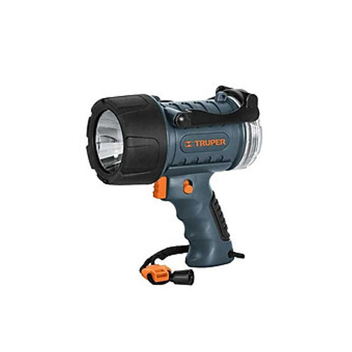 Đèn pin cầm tay LED, TRUPER
Khoảng cách: 350m
Thân đèn bằng nhựa ABS, kính bằng polystyrene, Pin sạc lithium 12983 LARE-300