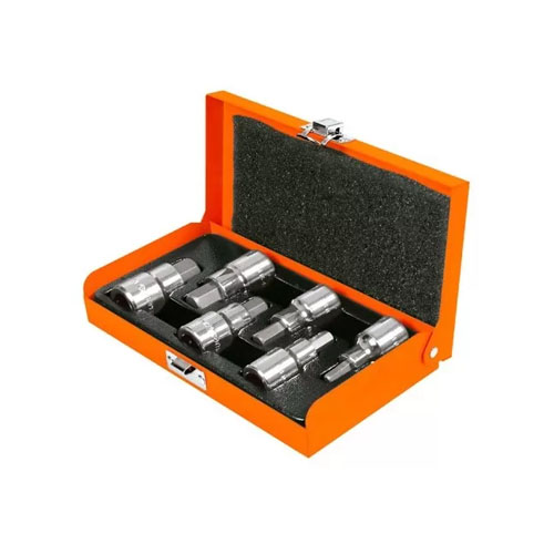 Bộ khẩu đầu lục giác 1/2″, hệ m (Kích thước: 6, 8, 10, 12, 14, 17 mm) TRUPER 13926 JPH-1/2X6M