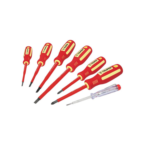 Bộ vít 6 cây chuyên dùng, cách điện 1000V TRUPER 14196 DTJ-7D