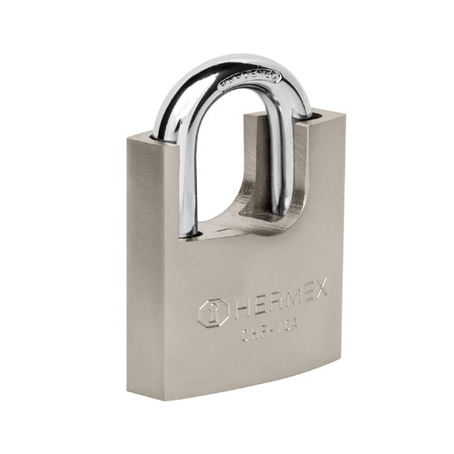 Ổ khoá bấm thân inox, chống cắt 60mm Hermex 43335 CAI-60A