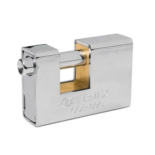 Ổ khoá cầu ngang thân Inox, chống cắt
80mm Hermex 43352 COR-80Q