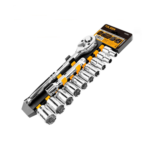 TOLSEN 15392 – BỘ TUÝP 12 MÓN 1/2 HỆ INCH (CÔNG NGHIỆP )