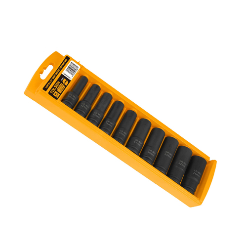 TOLSEN 18296 – BÔ ĐẦU TUÝP DÀI ĐEN 1/2 (CÔNG NGHIỆP) 10 MÓN