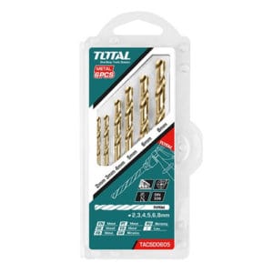 Bộ 6 mũi khoan kim loại HSS TOTAL TACSD0605