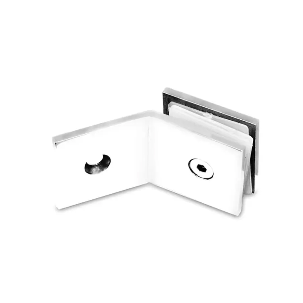 Nhóm Phụ kiện kinh cường lực Việt Tiệp – Kẹp kính – tường 135˚ 11004