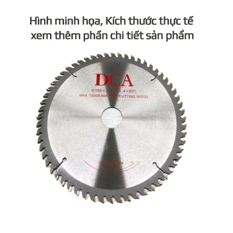 LƯỠI CƯA GỖ 
(răng ATB: răng xếp xen kẻ) DCA 1.2T40R