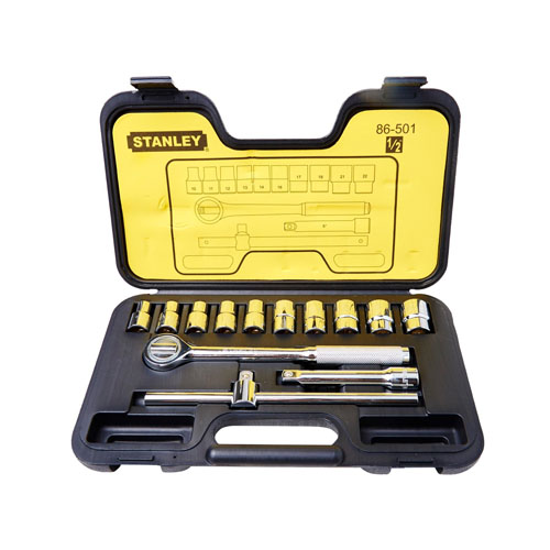 Đầu tuýp 1/2″DR (14 chi tiết)  12PT MET Stanley 86-501