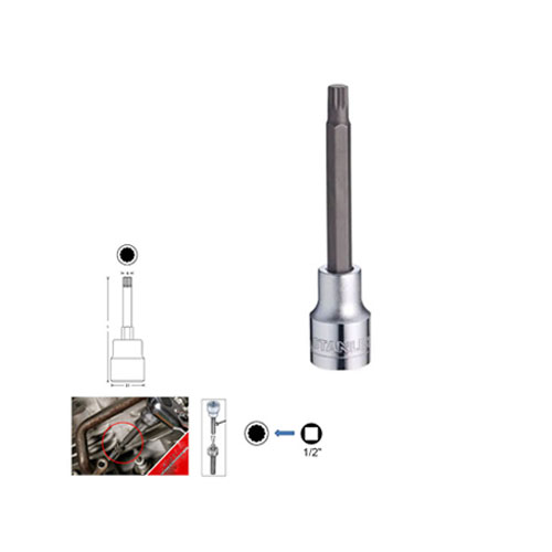 Đầu tuýp 1/2” XZN LONG BIT SOCKET M-10 StanleySTMT73425-8B