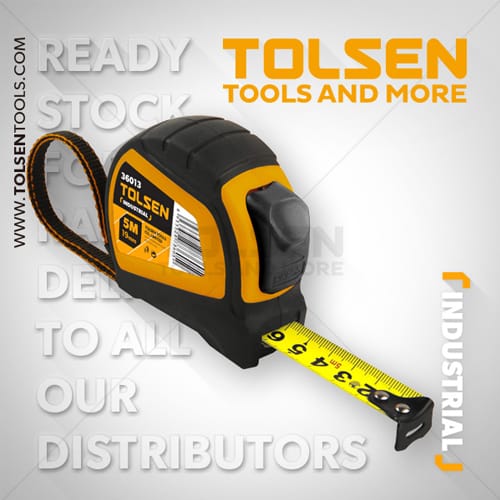 TOLSEN 36012 – THƯỚC CUỘN TỰ ĐỘNG 3Mx16mm