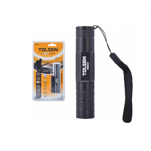 TOLSEN 60031 – ĐÈN PIN CÁN NHÔM (CÔNG NGHIỆP) 1W DÙNG PIN