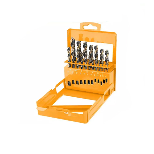 TOLSEN 75086 – BỘ 19 MŨI KHOAN SẮT VÀNG – ĐEN HSS