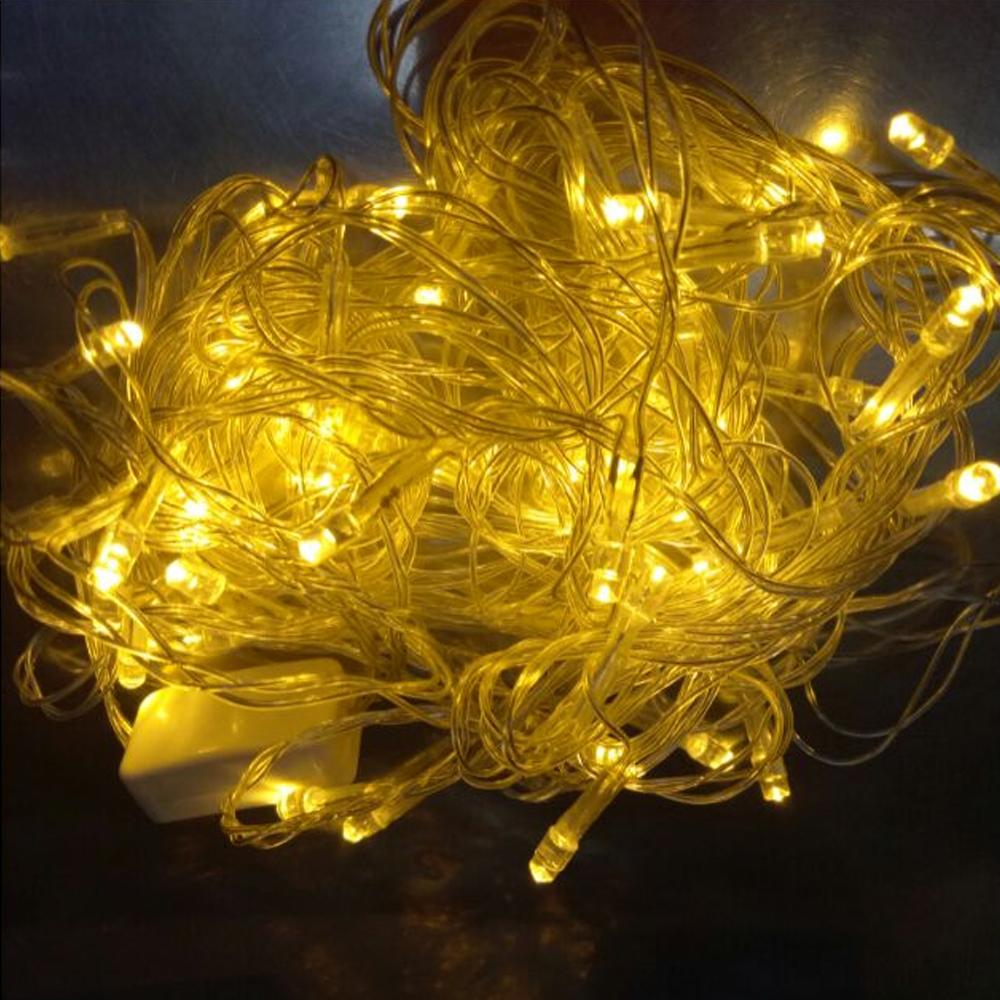 Đèn led chớp rèm thả vàng Noel 3mx2m