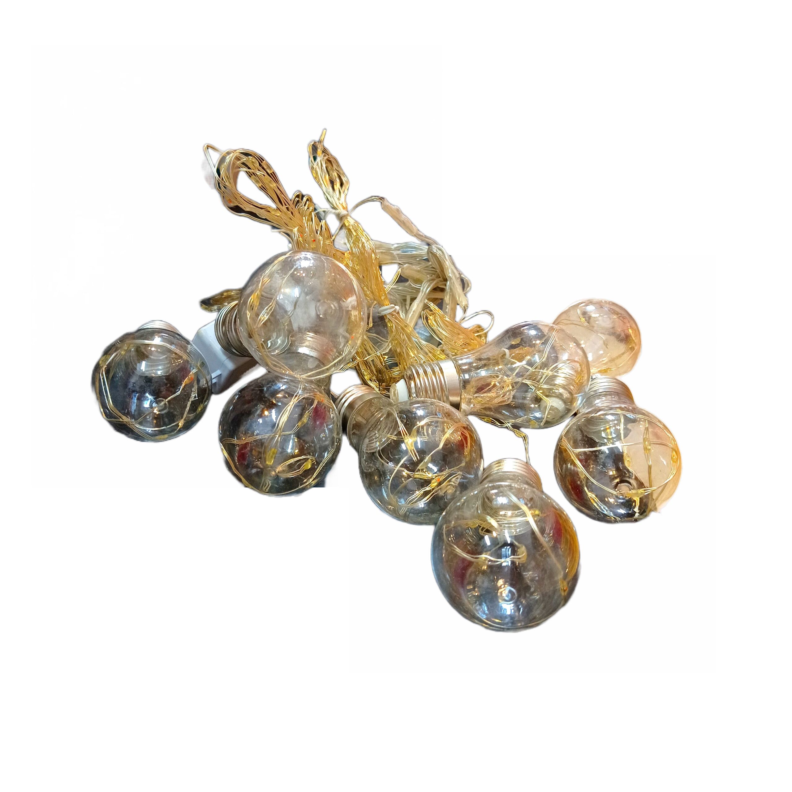 Đèn led chớp vàng Noel bóng tròn/ngôi sao