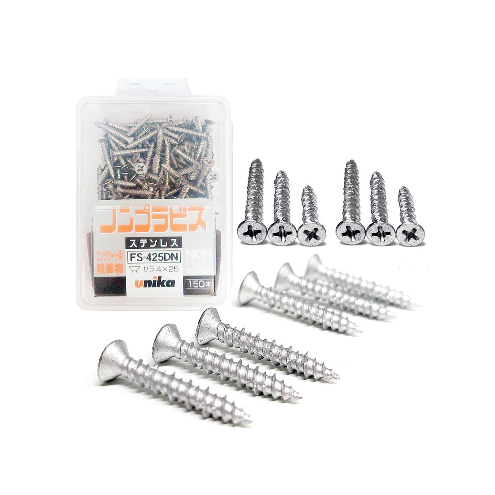 Vít Inox đầu bằng UNIKA 4.0x25mm (150cái/hộp)