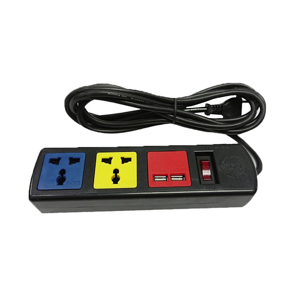 Ổ cắm LIOA 2 ổ cắm đa năng có kết hợp cổng sạc 3D32NUSB (3m, 2 lõi)